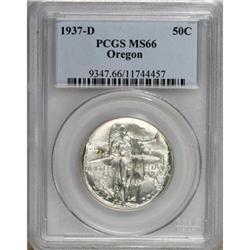 1937-D 50C Oregon MS66 PCGS