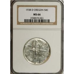 1938-D 50C Oregon MS66 NGC
