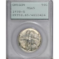 1938-S 50C Oregon MS65 PCGS