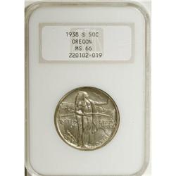 1938-S 50C Oregon MS66 NGC