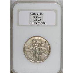 1939-S 50C Oregon MS65 NGC