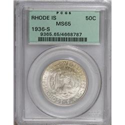 1936-S 50C Rhode Island MS65 PCGS
