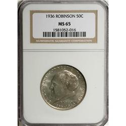 1936 50C Robinson MS65 NGC
