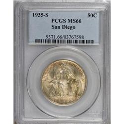 1935-S 50C San Diego MS66 PCGS