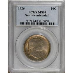 1926 50C Sesquicentennial MS64 PCGS