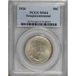 1926 50C Sesquicentennial MS64 PCGS