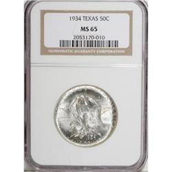 1934 50C Texas MS65 NGC