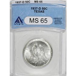 1937-D 50C Texas MS65 ANACS