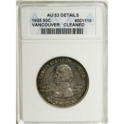 1925 50C Vancouver AU53 ANACS