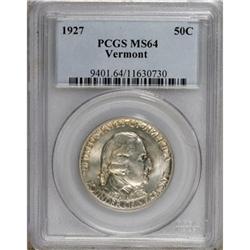 1927 50C Vermont MS64 PCGS