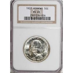 1927 50C Vermont MS65 NGC