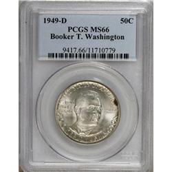 1949-D 50C Booker T. Washington MS66 PCGS