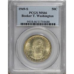 1949-S 50C Booker T. Washington MS66 PCGS