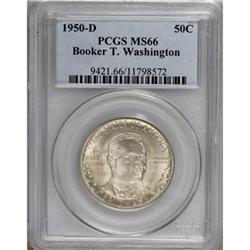 1950-D 50C Booker T. Washington MS66 PCGS