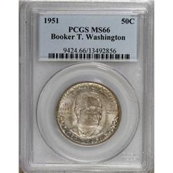 1951 50C Booker T. Washington MS66 PCGS