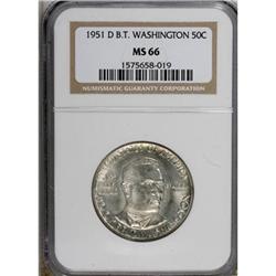 1951-D 50C Booker T. Washington MS66 NGC