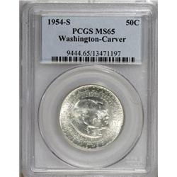 1954-S 50C Washington-Carver MS65 PCGS