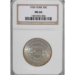 1936 50C York MS66 NGC