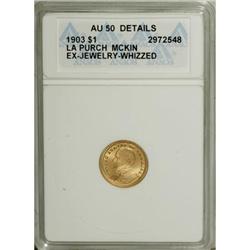 1903 G$1 Louisiana Purchase/McKinley AU50 ANACS