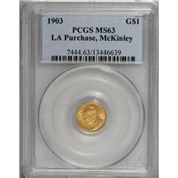 1903 G$1 Louisiana Purchase/McKinley MS63 PCGS