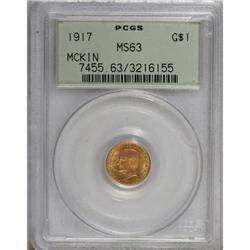 1917 G$1 McKinley MS63 PCGS