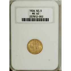 1926 $2 1/2 Sesquicentennial MS62 NGC