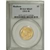 Image 1 : 1993-W G$5 Bill of Rights Gold Five Dollar MS69 PCGS