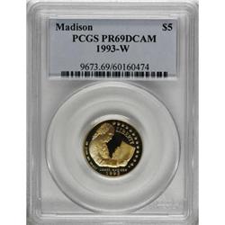 1993-W G$5 Bill of Rights Gold Five Dollar Deep Cameo P