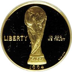 1994-W G$5 World Cup Gold Five Dollar Deep Cameo PR69 P