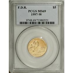 1997-W G$5 Franklin D. Roosevelt Gold Five Dollar MS69