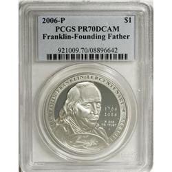 2006-P $1 Founding Father Deep Cameo PR70 PCGS