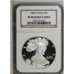 Eagle $1 1986-S Cameo PR69 NGC