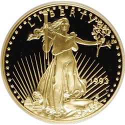 1993-W G$50 One-Ounce Gold Eagle Deep Cameo PR69 PCGS