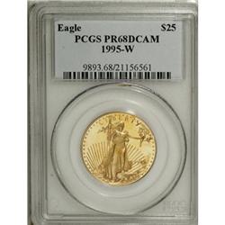 1995-W G$25 Half-Ounce Gold Eagle Deep Cameo PR68 PCGS