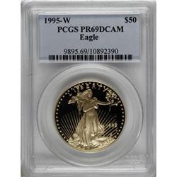 1995-W G$50 One-Ounce Gold Eagle Deep Cameo PR69 PCGS