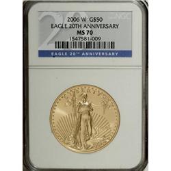 2006-W $50 One-Ounce Gold MS70 NGC