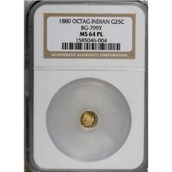 1880 25C BG-799 Y MS64 NGC