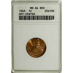1945 1C Red MS64 ANACS
