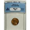 Image 1 : 1952-D 1C Red and Brown MS63 ANACS