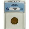 Image 1 : 1952-D 1C Red and Brown MS63 ANACS