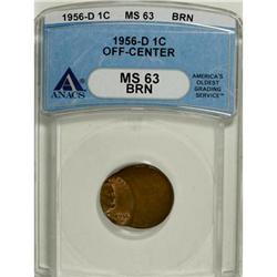 1956-D 1C Brown MS63 ANACS