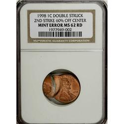 1998 1C Red MS62 NGC
