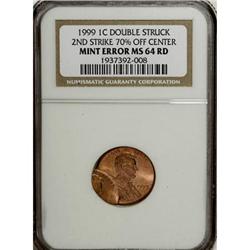 1999 1C Red MS64 NGC