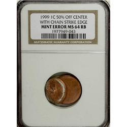 1999 1C Red MS64 NGC