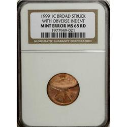 1999 1C Red MS65 NGC