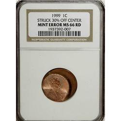 1999 1C Red MS66 NGC