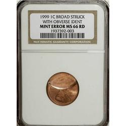 1999 1C Red MS66 NGC