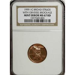 1999 1C Red MS67 NGC