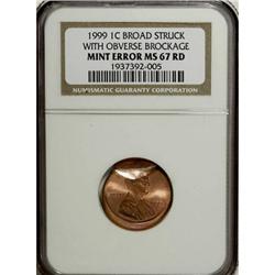 1999 1C Red MS67 NGC