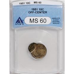 1951 10C MS60 ANACS